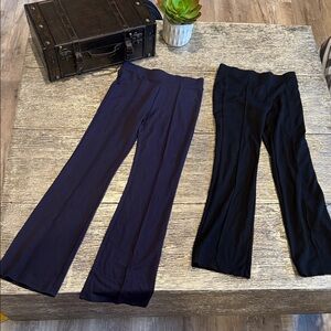 H&M Girls Boot Cut Dress Pants in Black and Navy size 14 EUC